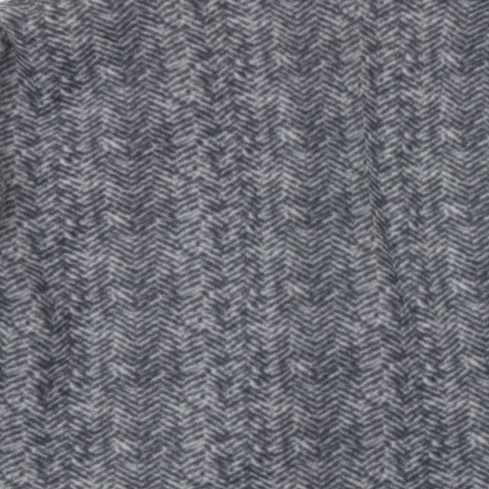 ann de lancay Womens Grey Striped Jacket Coat Size 2XL