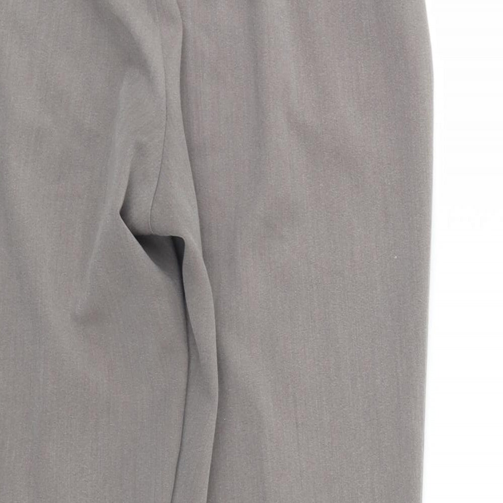 Classic Womens Grey Cropped Trousers Size 12 L26 in