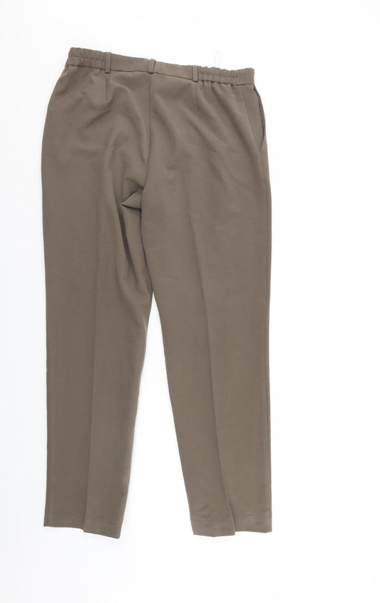 Julipa Womens Beige Trousers Size 14 L30.5 in
