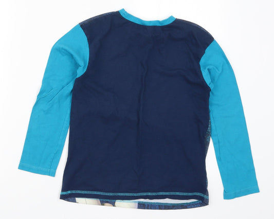 Preworn Boys Blue Solid Pyjama Top Size 9-10 Years - Toy Story You've Got a Friend in Me