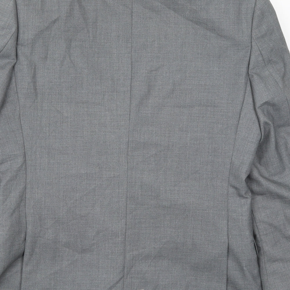 Mens UK Size 38 Burton Regular Grey Suit Jacket