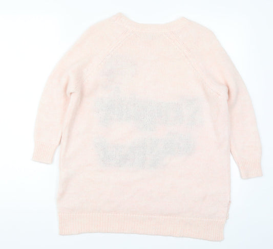 Womens UK Size 6 River Island Pink Pullover Jumper