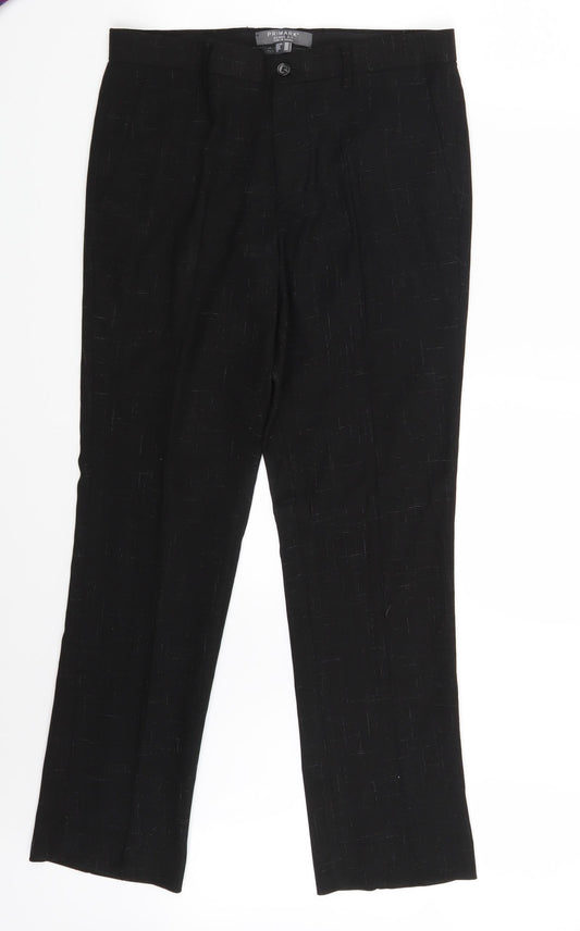 Womens UK Size 30 in Primark Regular Fit Dress Pants Black Trousers