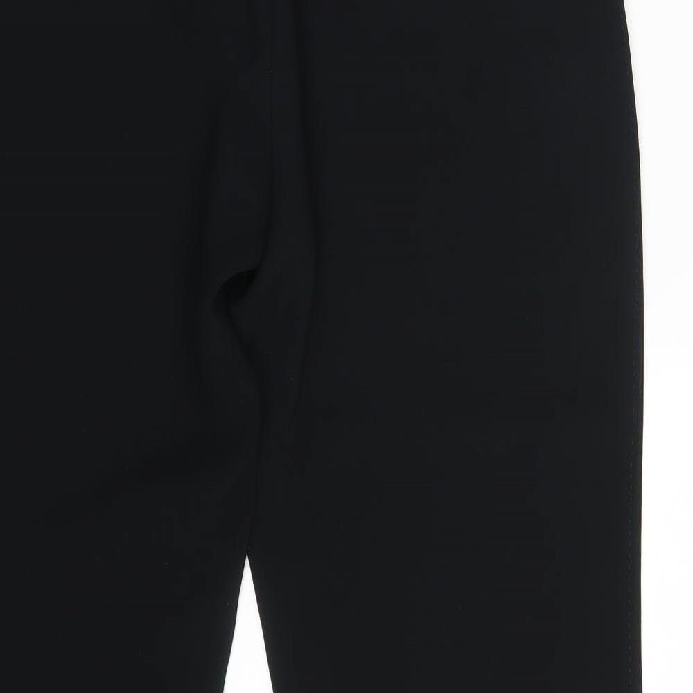 Womens UK Size One Size Preworn Regular Fit Black Trousers