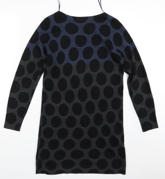 M&S Womens Multicoloured Polka Dot T-Shirt Dress Size 10