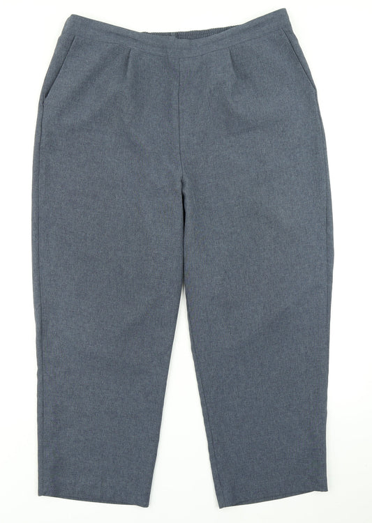 Womens UK Size 18 Bonmarché Regular Fit Blue Trousers