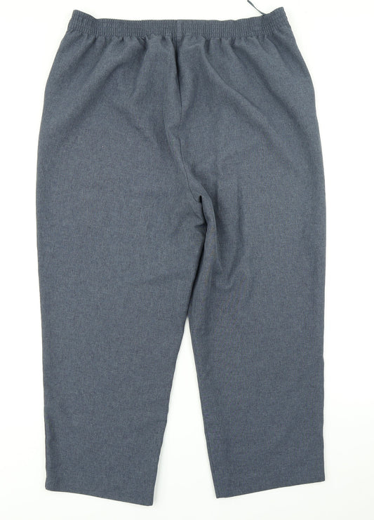 Bonmarché Womens Blue Trousers Size 18 L23 in