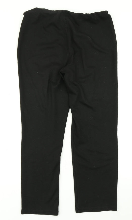 Womens UK Size 14 Marks & Spencer Regular Fit Dress Pants Black Trousers