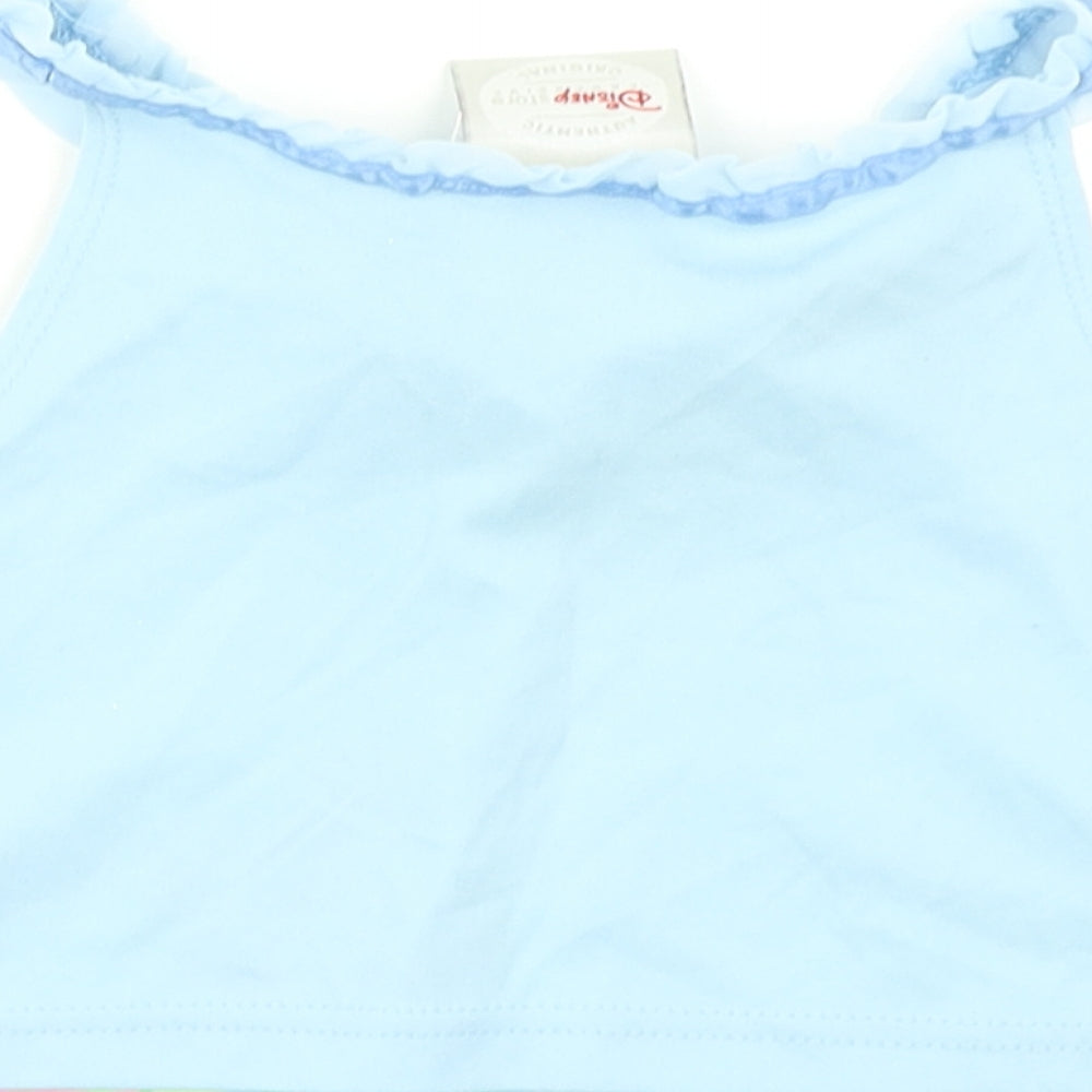 Disney Girls Blue Cropped Tank Size 2-3 Years - Disney Cinderella