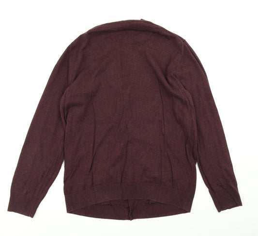 Gap Womens Purple Knit Cardigan Jumper Size L