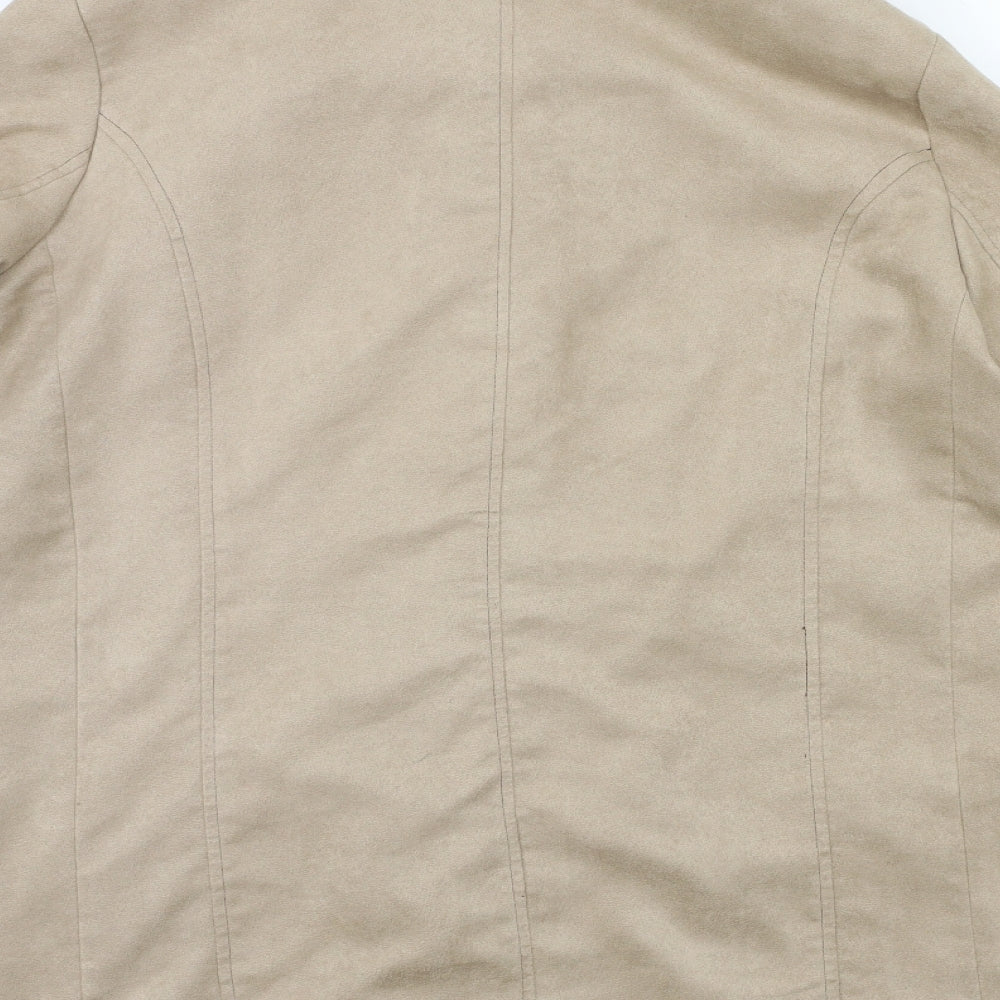 Womens UK Size M Bonmarché Beige Overcoat