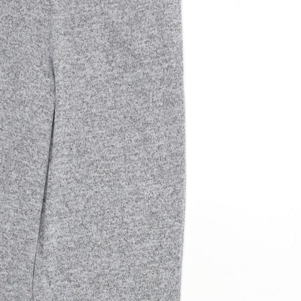 Womens UK Size 23 in Bershka Regular Fit Grey Trousers