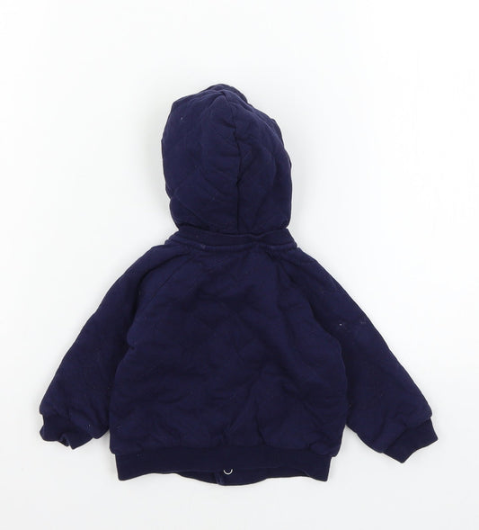 Debenhams Boys Blue Jersey Jacket Size 3-6 Months