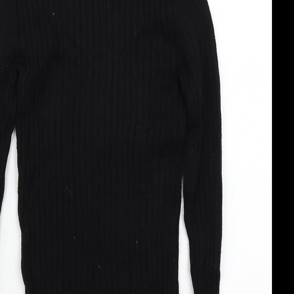Primark Womens Black Knit Pullover Jumper Size 6