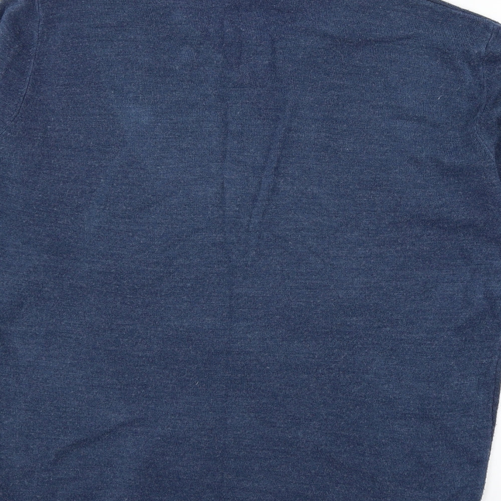Primark Mens Blue Knit Pullover Jumper Size M