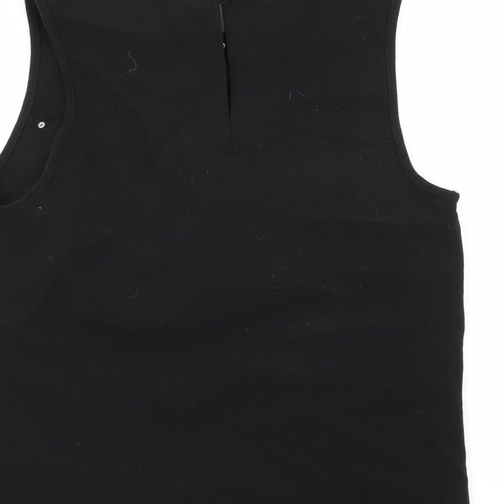 Womens UK Size 6 New Look Black Basic Blouse