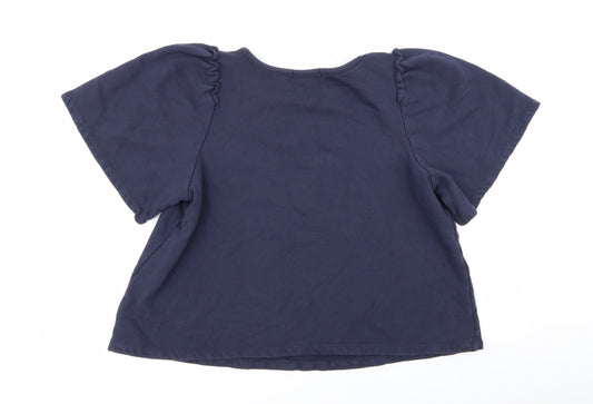 eri+ali Womens Blue Pullover Jumper Size M