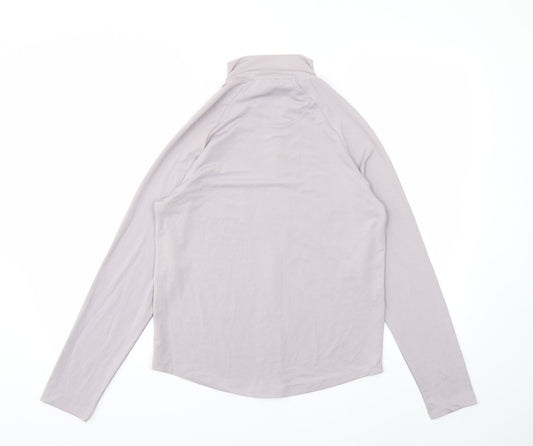 Boohoo Womens Purple Basic T-Shirt Size 10