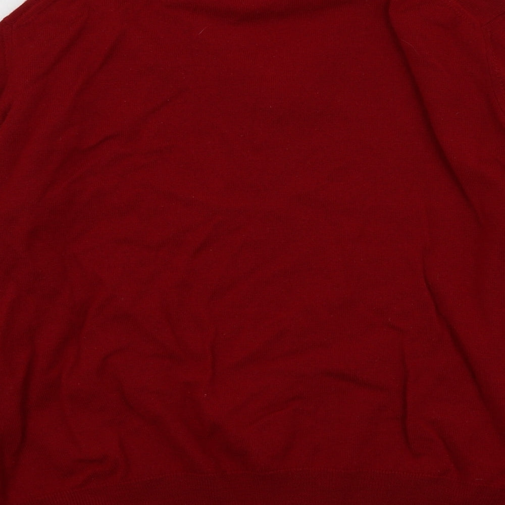 Womens UK Size 16 country collection Red Pullover Jumper