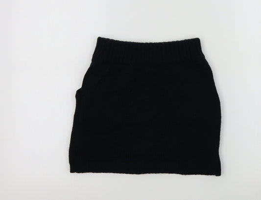 YD Girls Black A-Line Skirt Size 7-8 Years