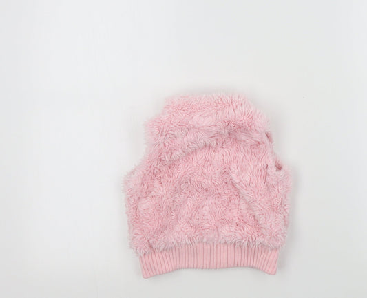 NEXT Boys Pink Colourblock Jacket Waistcoat Size 6-9 Months