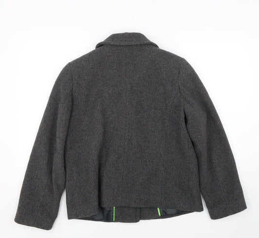 Womens UK Size 12 BM Grey Overcoat