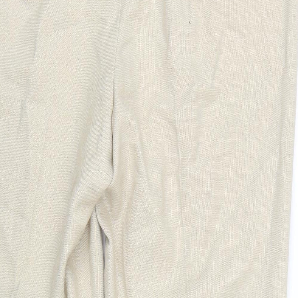 EWM Womens Beige Capri Trousers Size 12 L24.5 in
