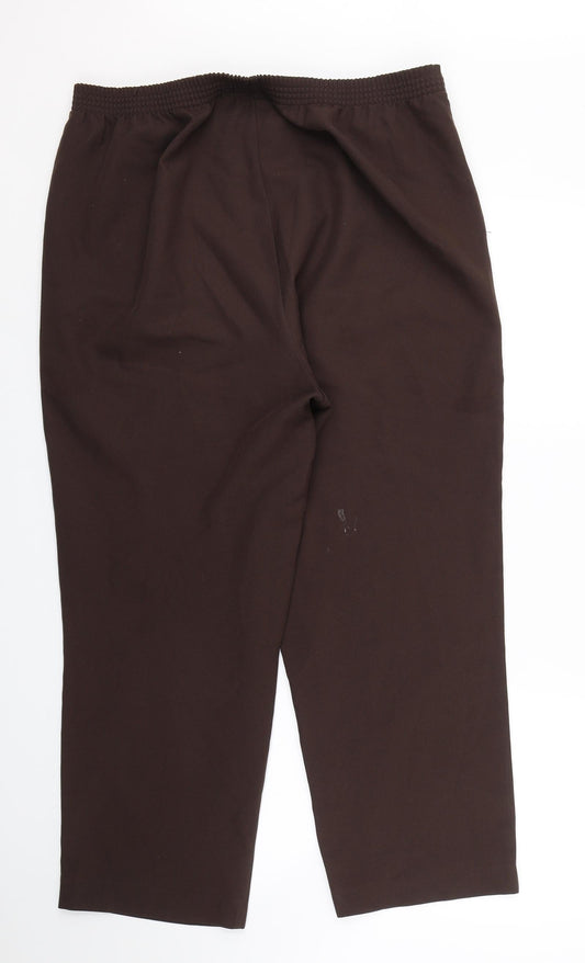 BM Womens Brown Trousers Size 16 L25 in