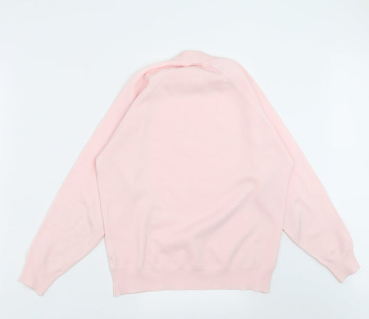 Brettles Womens Pink Knit Pullover Jumper Size S