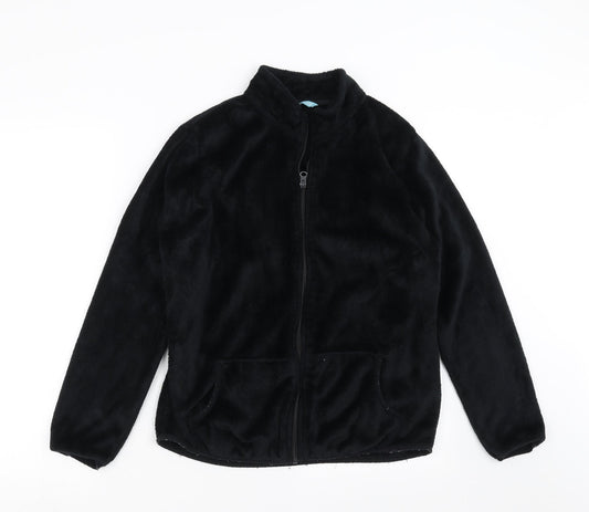 Womens UK Size L Avenue Black Full Zip Jumper