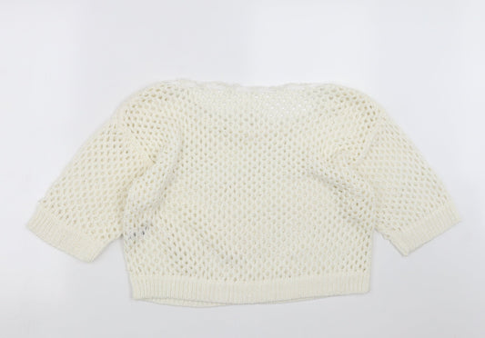 F&F Womens Ivory Knit Pullover Jumper Size 16