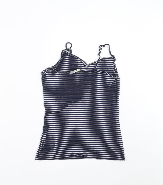 TU Womens Blue Striped Camisole T-Shirt Size 12
