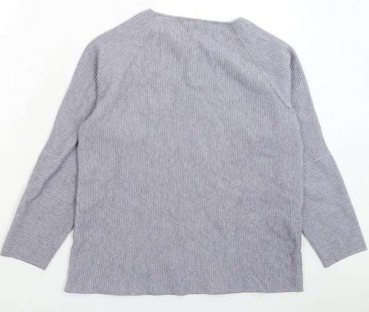 Womens UK Size M Viz a Viz Grey Pullover Jumper