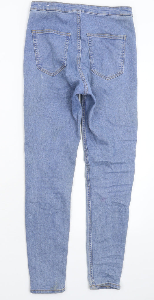 Bershka Womens Blue Denim Jegging Jeans Size 10 L28 in