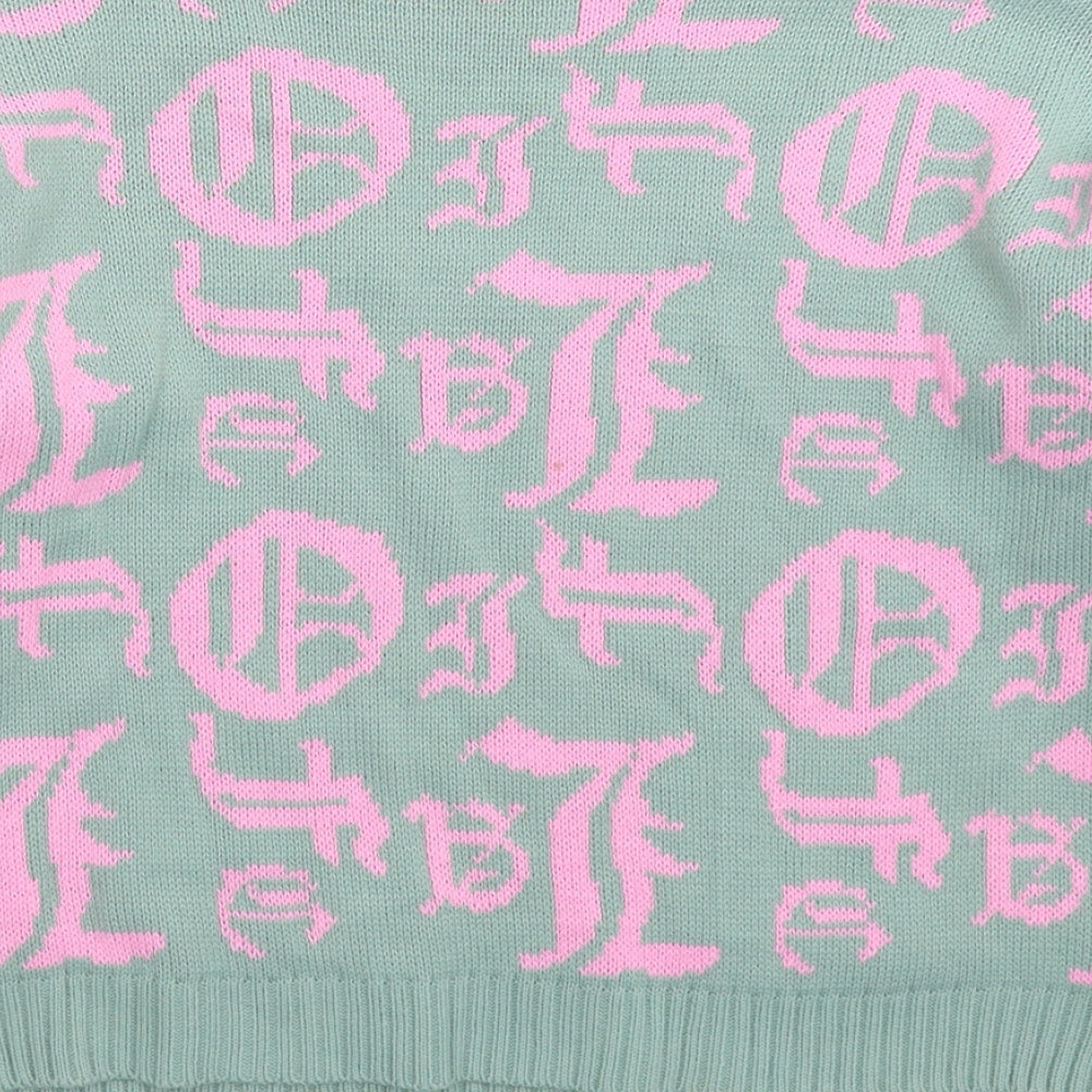 Boohoo Womens Grey Knit Pullover Jumper Size M