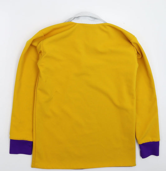 Halbro Mens Yellow Polo Size S