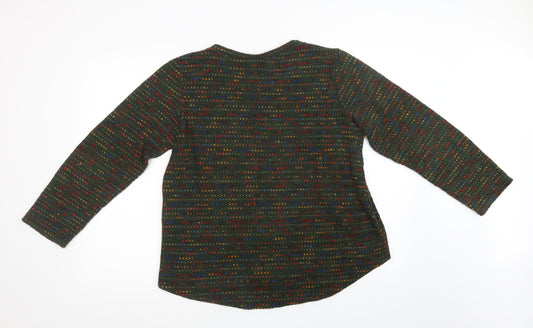 Mens UK Size S Preworn Green Pullover Sweatshirt