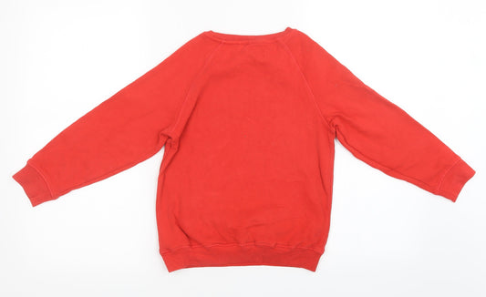 NEXT Girls Red Pullover Sweatshirt Size 9 Years - chrismas