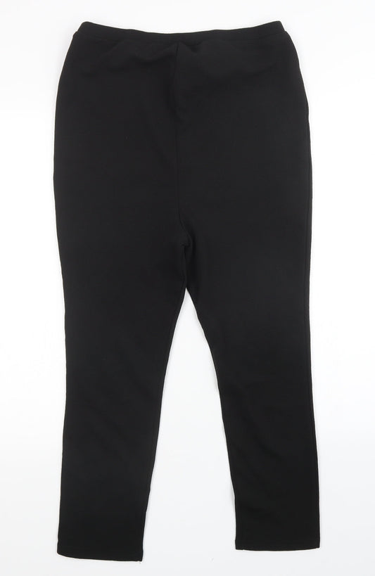 Womens UK Size S SheIn Regular Fit Black Trousers