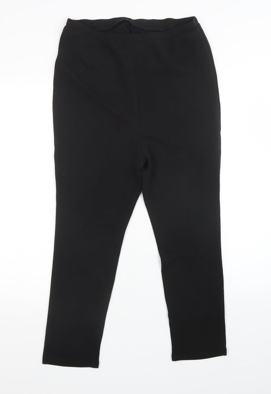 SheIn Womens Black Trousers Size S L28 in