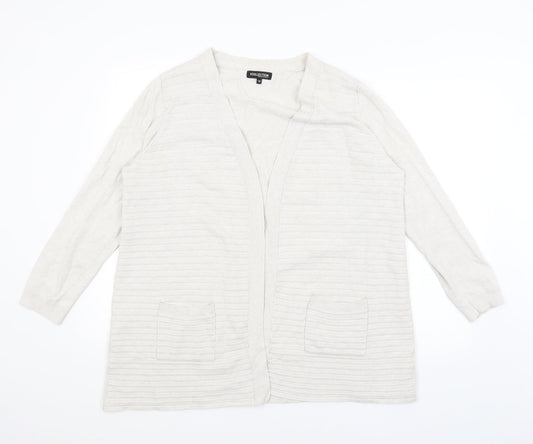 Womens UK Size 18 The Collection Ivory Wrap Jumper