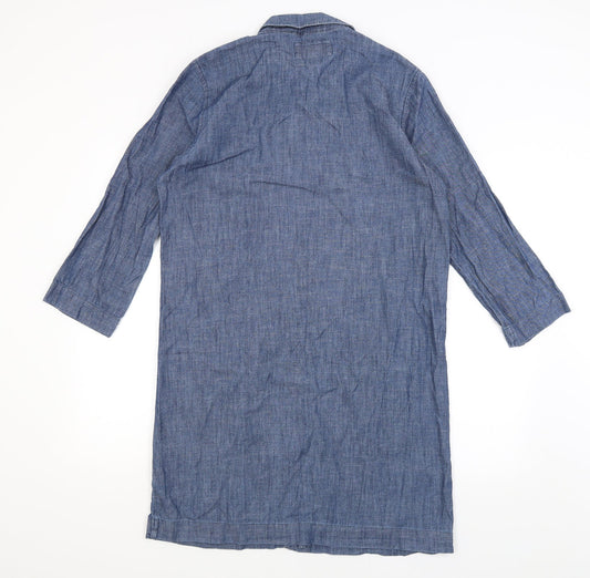 FOREVER 21 Womens Blue Shirt Dress Size M