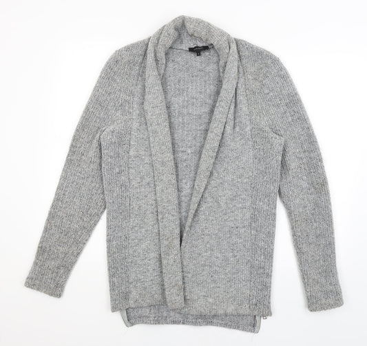 Womens UK Size S River Island Grey Wrap Jumper