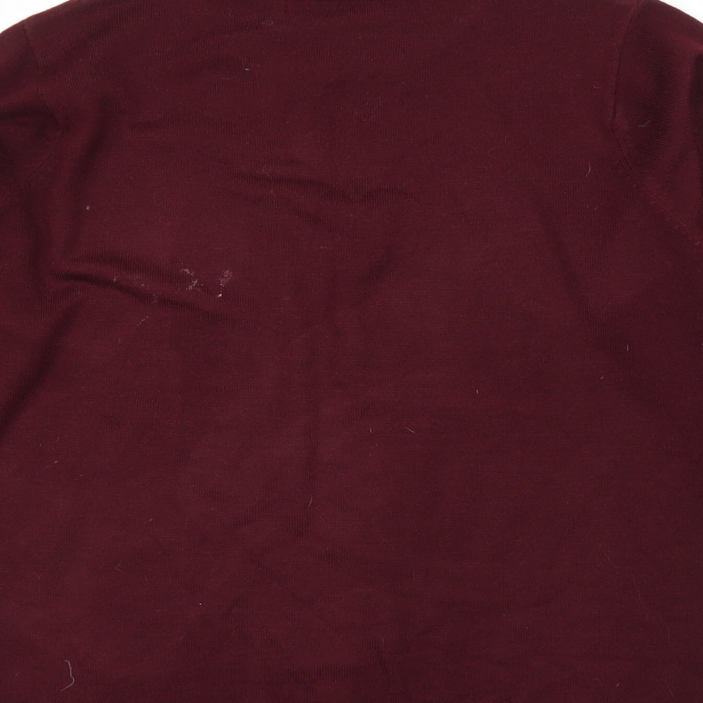 EWM Womens Purple Pullover Jumper Size L