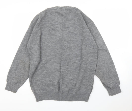 Cavallio Mens Grey Pullover Jumper Size M