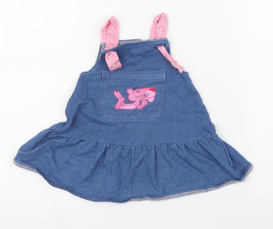 RESERVED Girls Blue Denim A-Line Size 9-12 Months