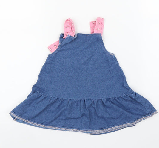 RESERVED Girls Blue Denim A-Line Size 9-12 Months