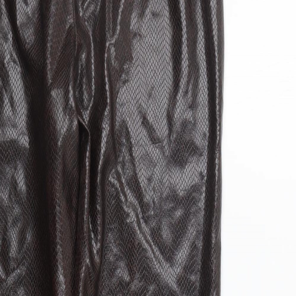 George Womens Brown Jegging Trousers Size 12 L29 in