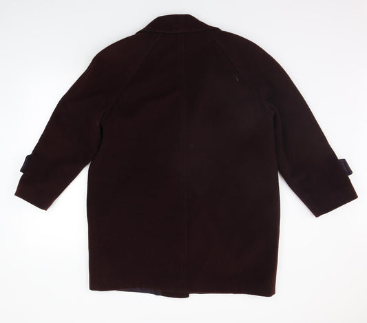 DAVID BARRY Womens Purple Jacket Coat Size 12
