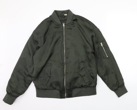 Womens UK Size 12 Divided by H&M Green Jacket Coat